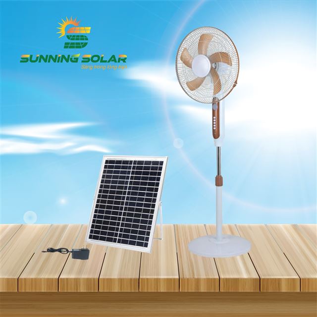 Quạt tích điện năng lượng mặt trời S602