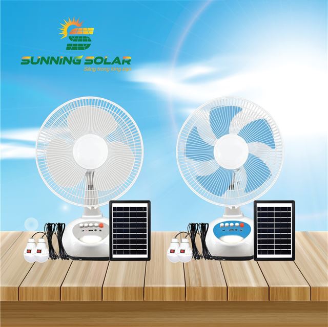 Quạt tích điện năng lượng mặt trời S601